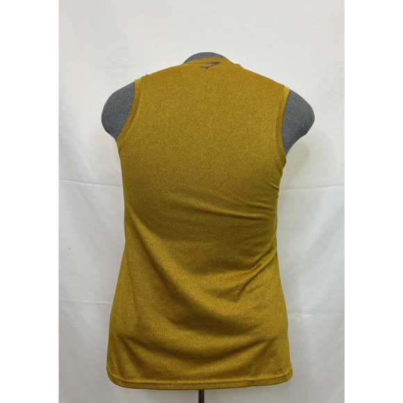 Gymshark Sleeveless Tank Top Athletic Shirt Men's Size XS Gold Yellow Charity - Picture 3 of 9